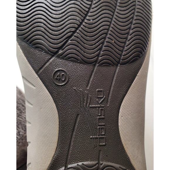 Dansko Holland Suede Leather Low Top Bungee Charcoal Suede Sz 9 Sneaker Shoe - Picture 7 of 11